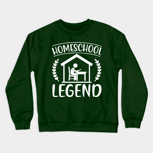 Home School Crewneck Sweatshirt by Polahcrea